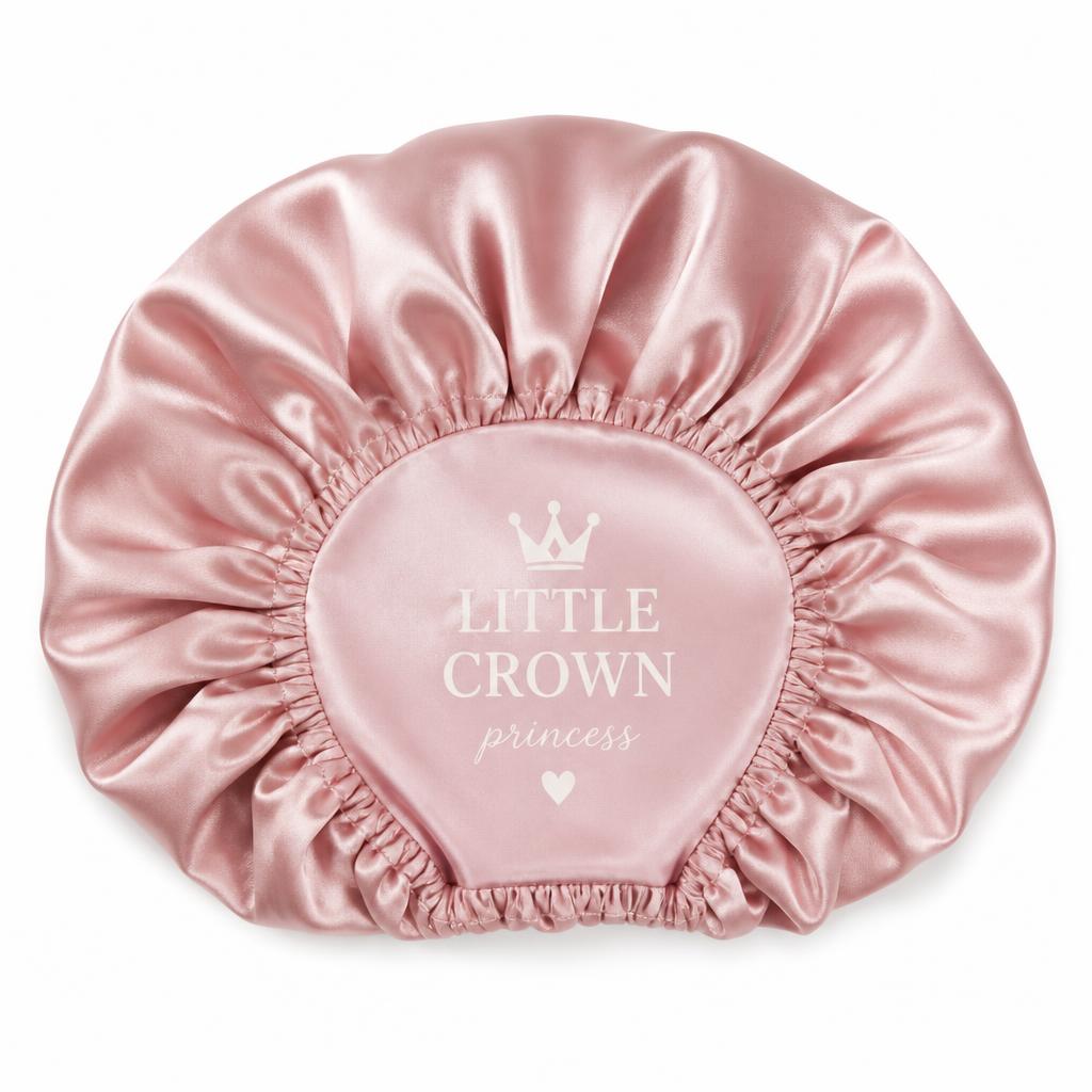 Classic satin bonnet in soft pink